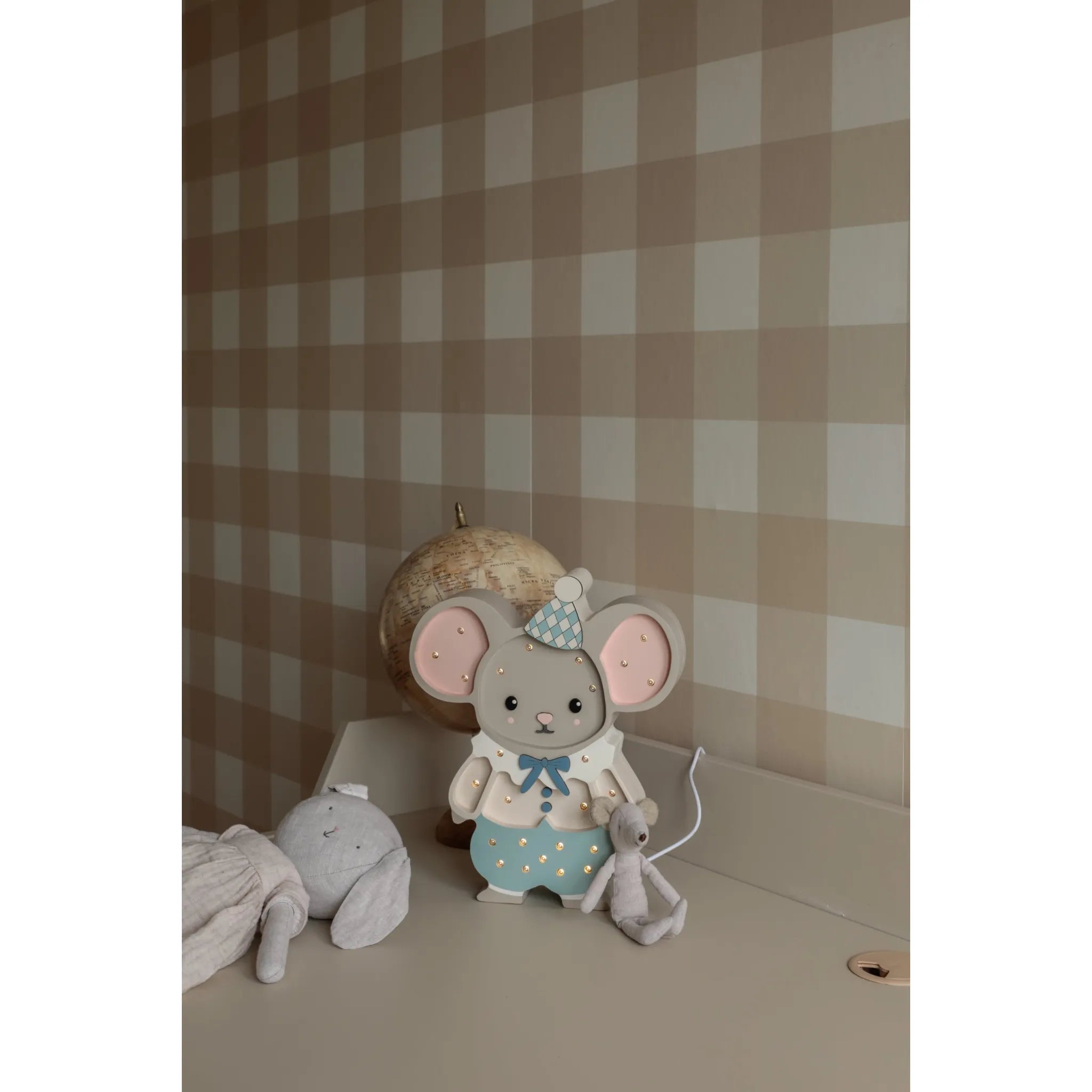 Myška Felix Lampa - Little Lights - Dřevěné Lampy