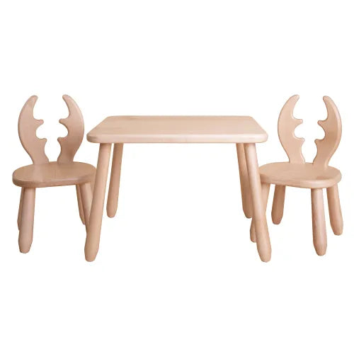 Drevená Detská Sada Natur Deer - Drevené a Plastové Sety - Kidozia