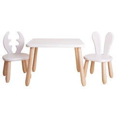 Holz-Kinderset Natur White Wild - Holz- und Kunststoffsets - Kidozia