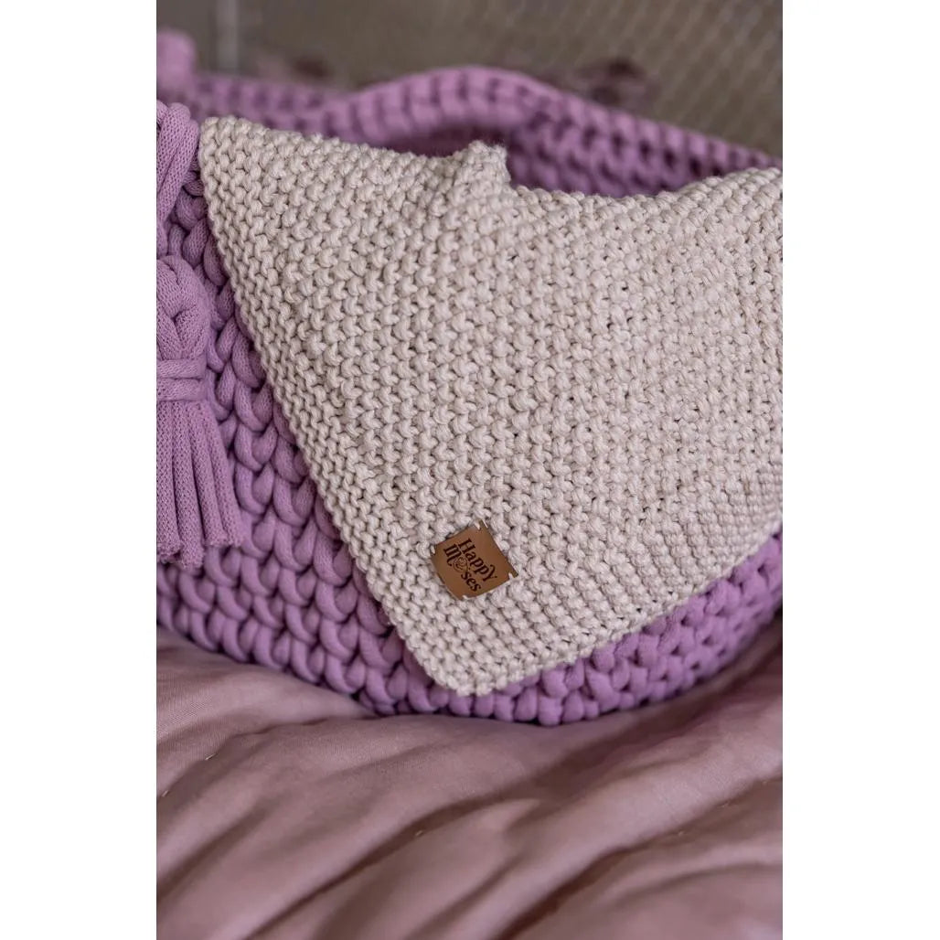 Newborn Sensory Blanket - Beige - 70x50cm - Blankets - Happy Moses