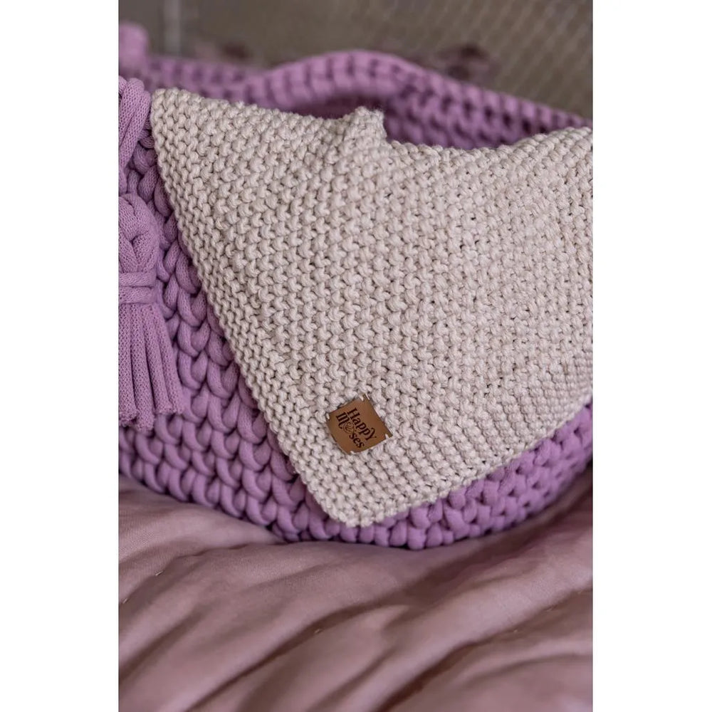 Newborn Sensory Blanket - Beige - 70x50cm - Blankets - Happy Moses