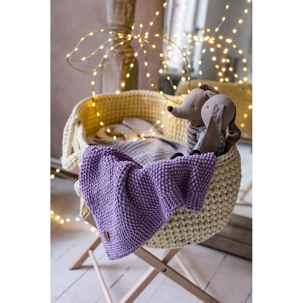 Newborn Sensory Blanket - Lavender - 70x50cm - Blankets - Happy Moses