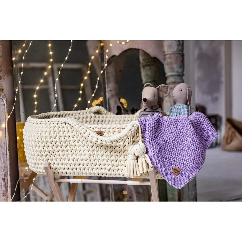 Newborn Sensory Blanket - Lavender - 70x50cm - Blankets - Happy Moses
