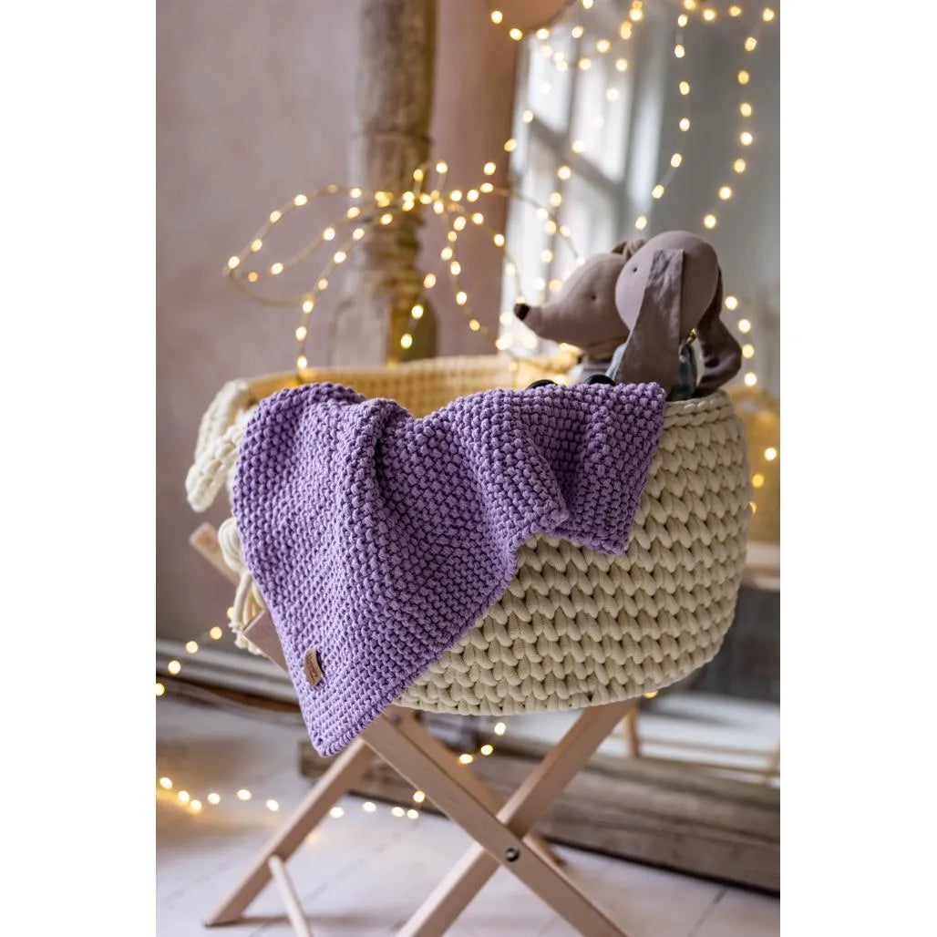 Newborn Sensory Blanket - Lavender - 70x50cm - Blankets - Happy Moses