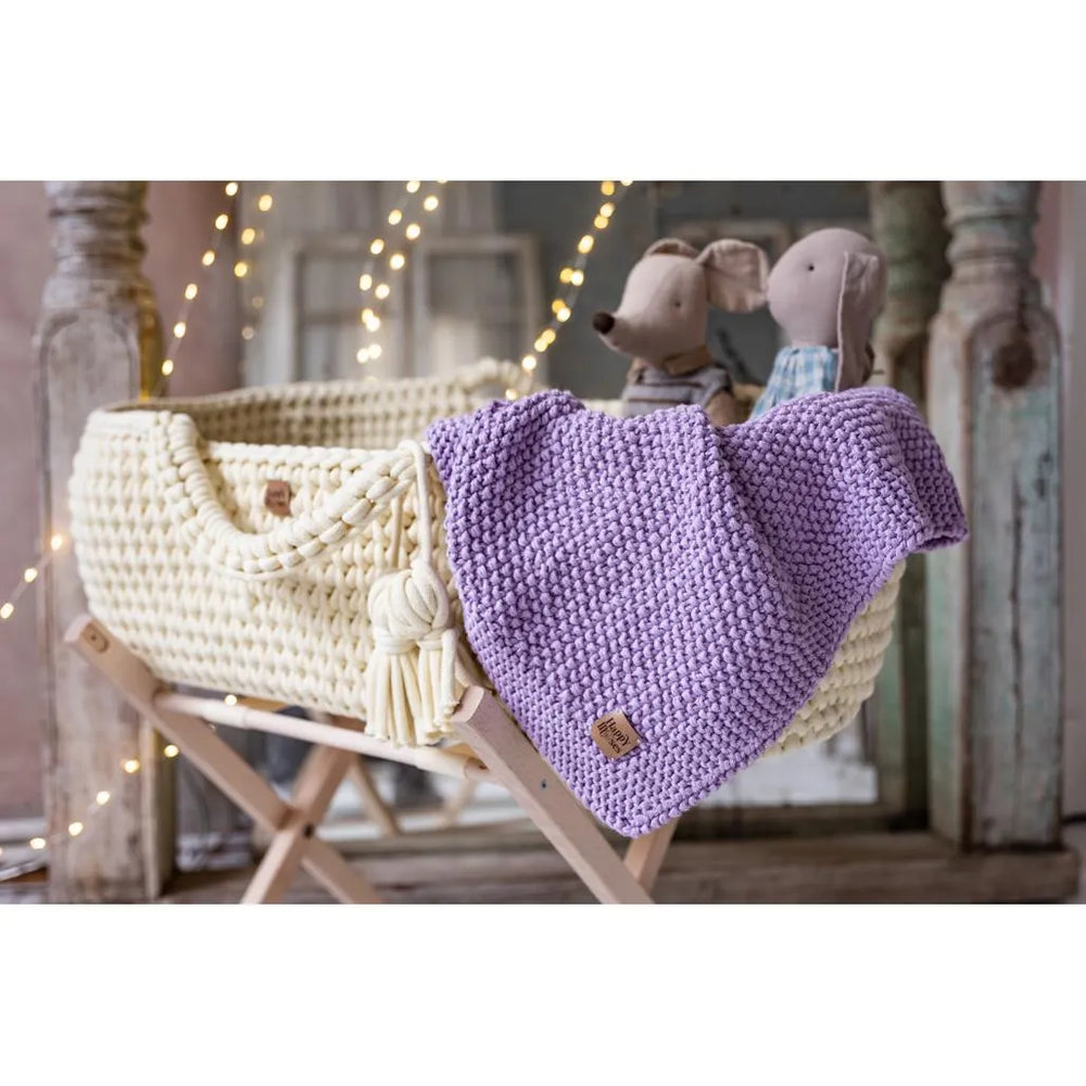 Newborn Sensory Blanket - Lavender - 70x50cm - Blankets - Happy Moses