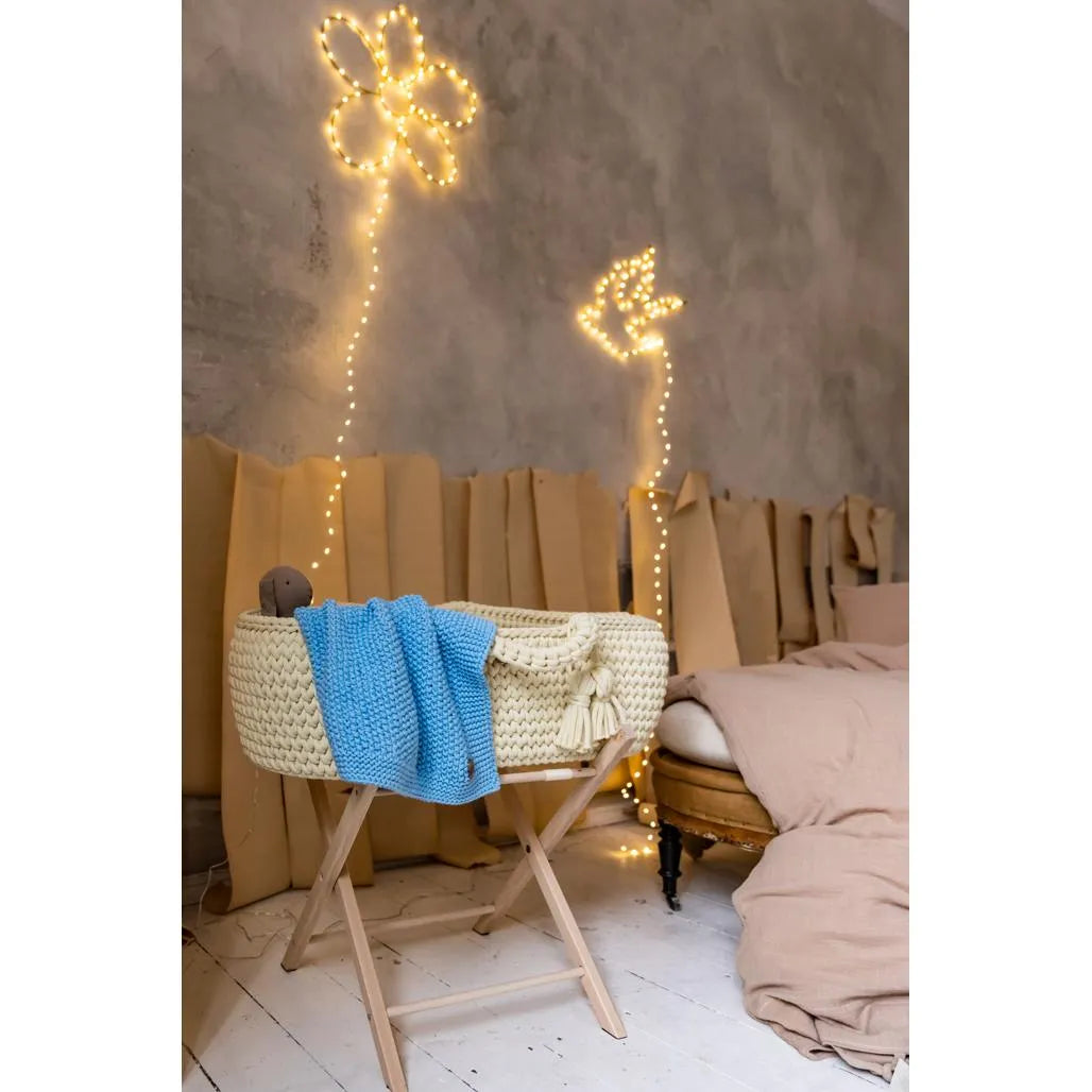 Newborn Sensory Blanket - Blue - 70x50cm - Blankets - Happy Moses