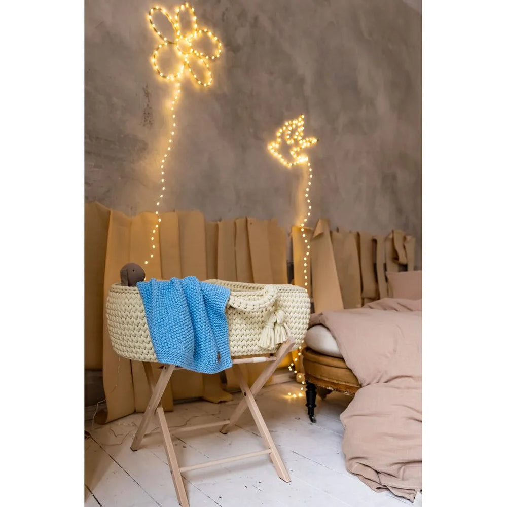 Newborn Sensory Blanket - Blue - 70x50cm - Blankets - Happy Moses