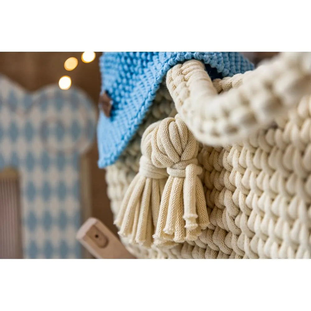 Newborn Sensory Blanket - Blue - 70x50cm - Blankets - Happy Moses