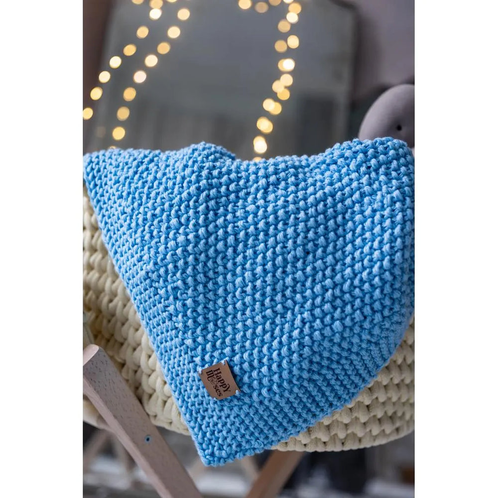 Newborn Sensory Blanket - Blue - 70x50cm - Blankets - Happy Moses