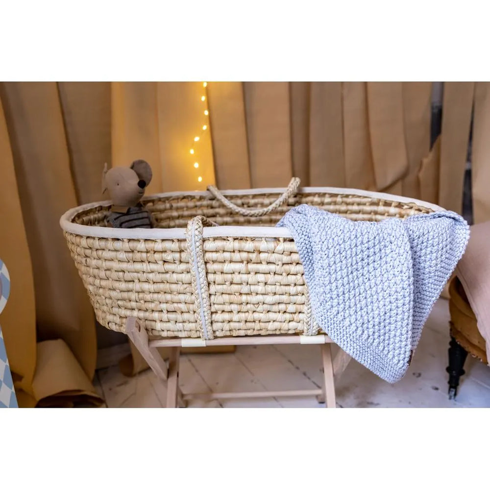 Newborn Sensory Blanket - Light gray - 70x50cm - Blankets - Happy Moses