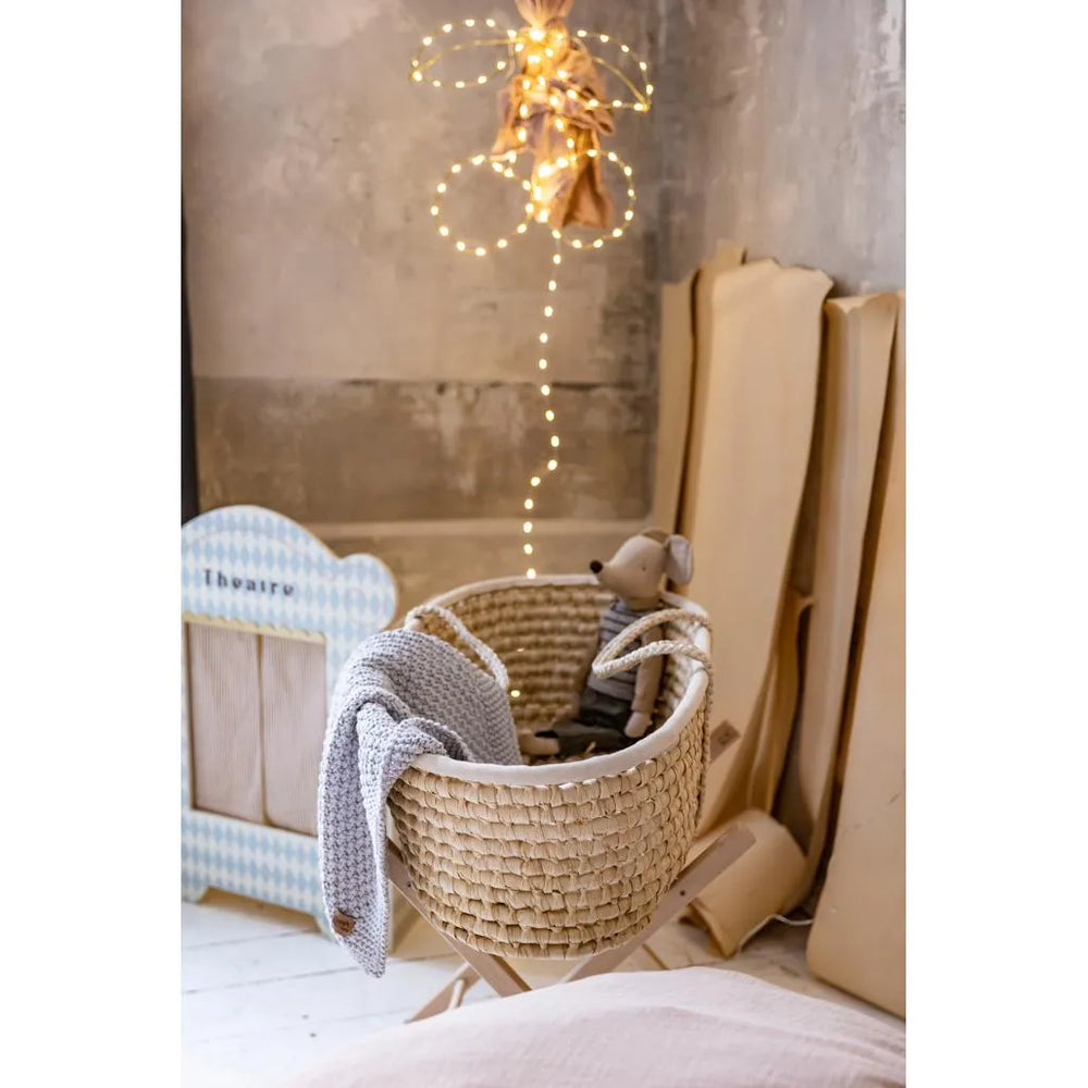 Newborn Sensory Blanket - Light gray - 70x50cm - Blankets - Happy Moses