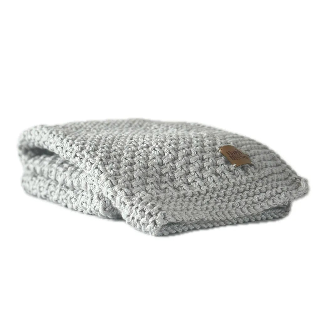 Newborn Sensory Blanket - Light gray - 70x50cm - Blankets - Happy Moses