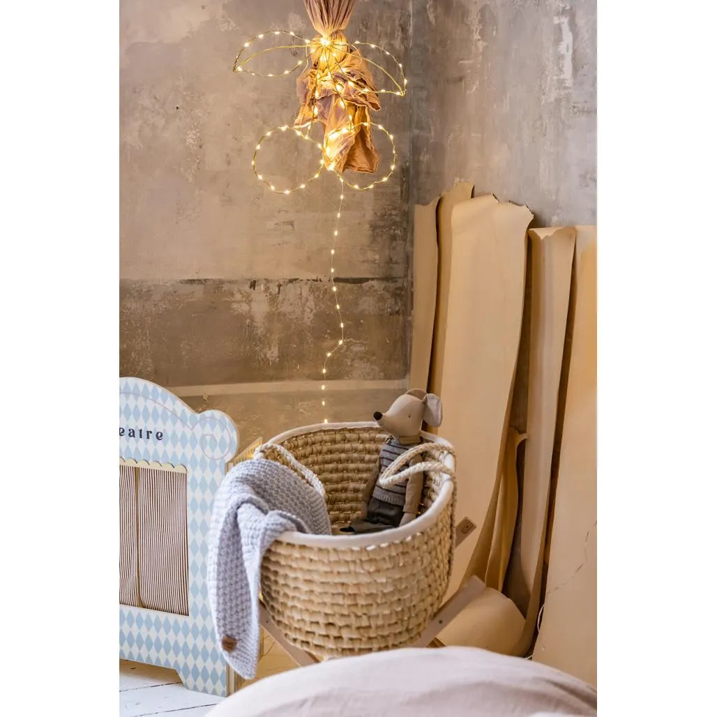 Newborn Sensory Blanket - Light gray - 70x50cm - Blankets - Happy Moses