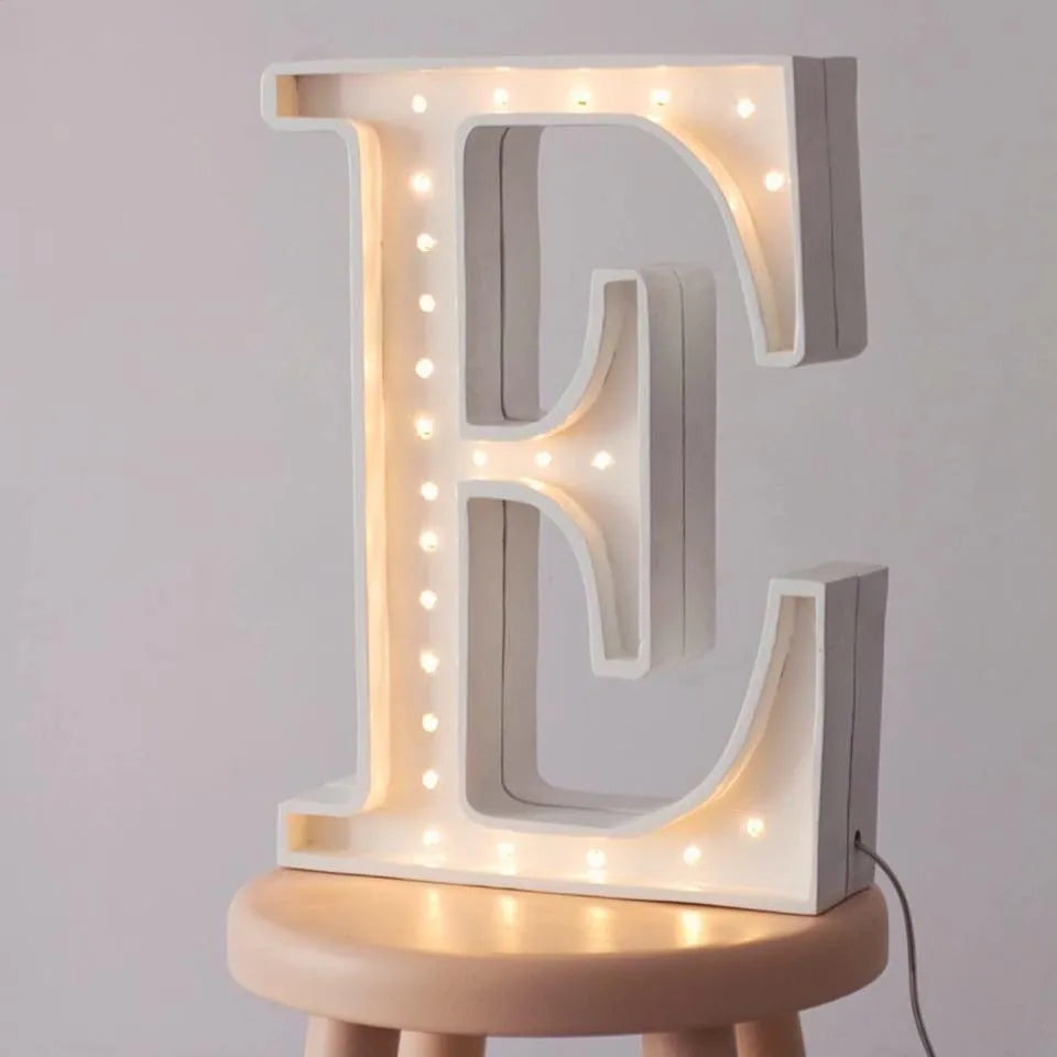Letter Lamps A-z - Little Lights - Wooden