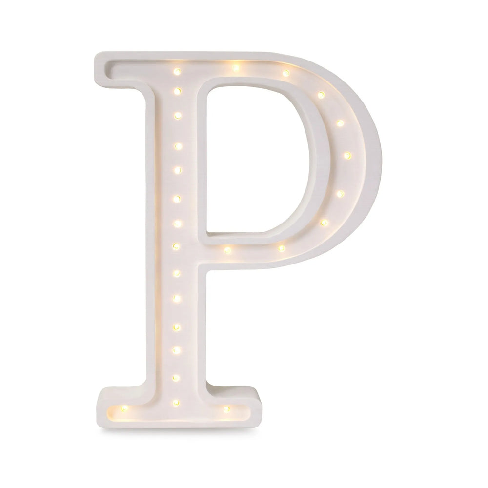 Letter Lamps A-z - Little Lights - Wooden