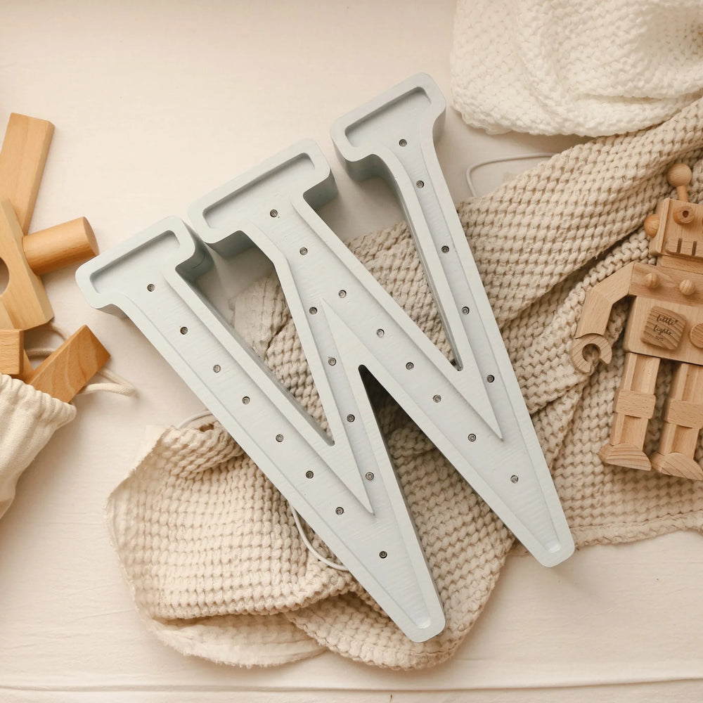 Letter Lamps A-z - Little Lights - Wooden
