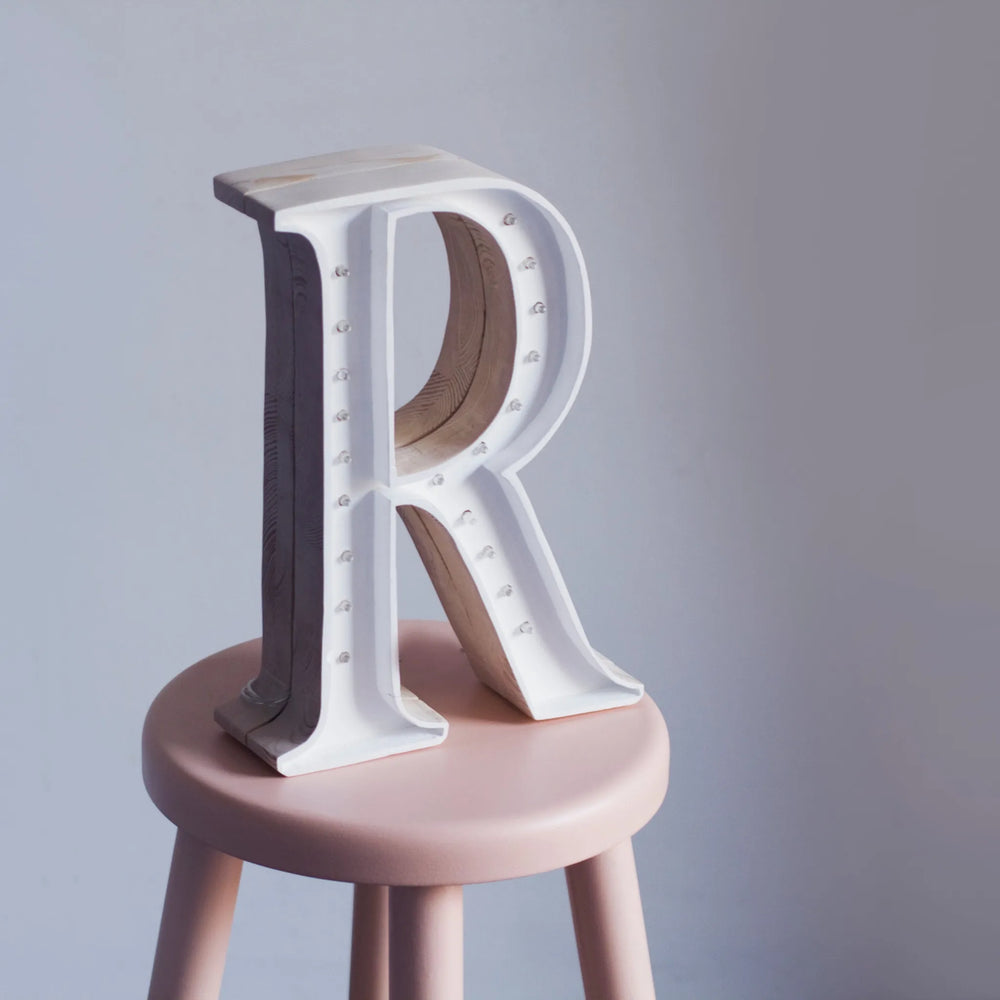 Letter Lamps A-z - Little Lights - Wooden