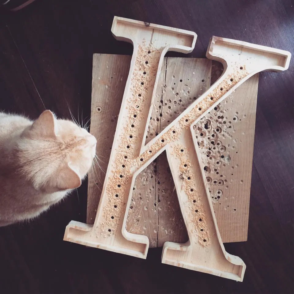 Letter Lamps A-z - Little Lights - Wooden