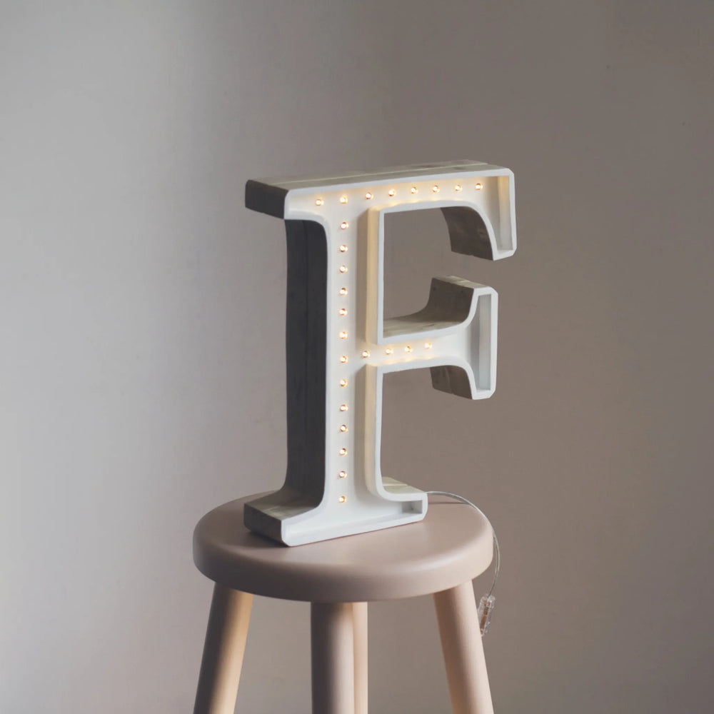 Letter Lamps A-z - Little Lights - Wooden