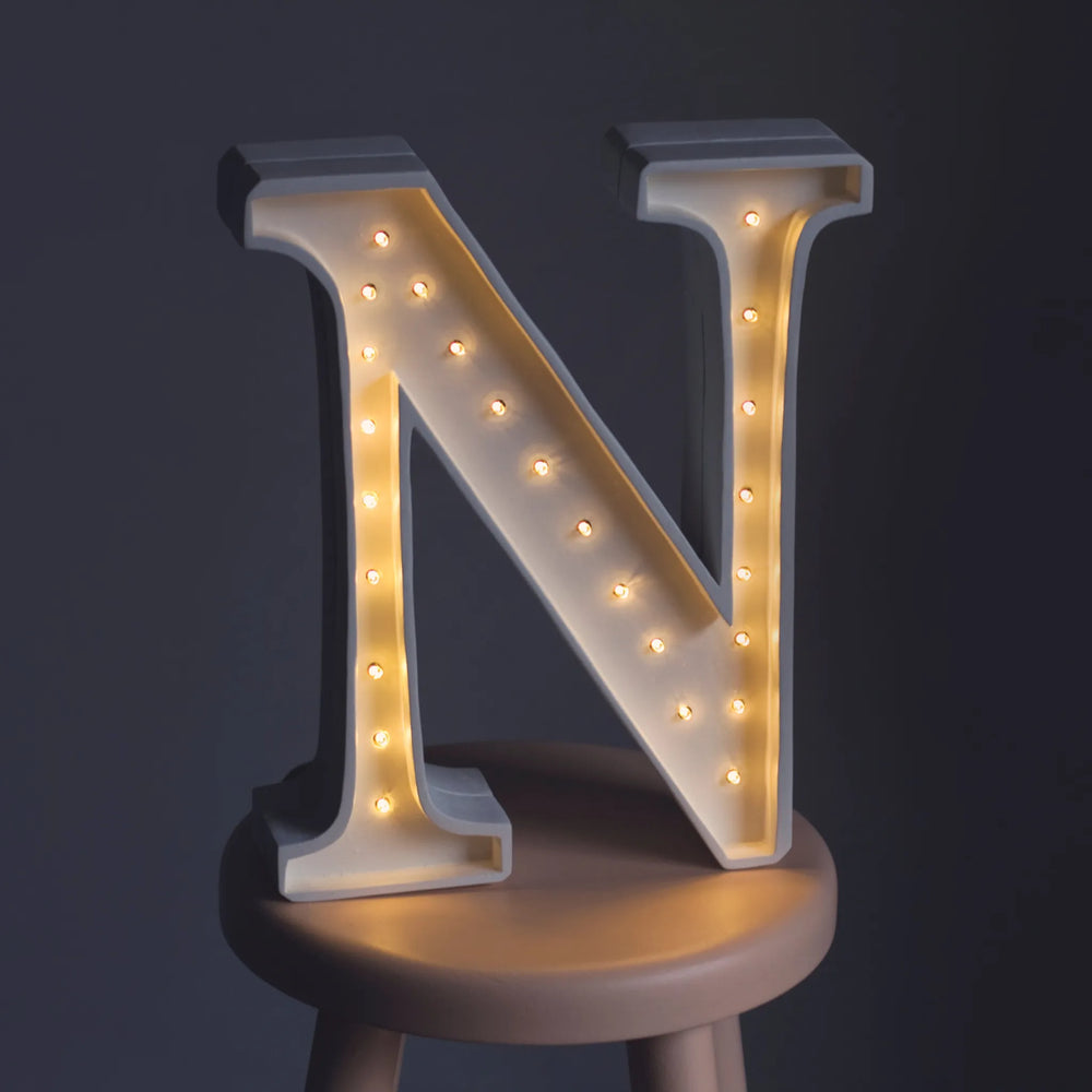 Letter Lamps A-z - Little Lights - Wooden