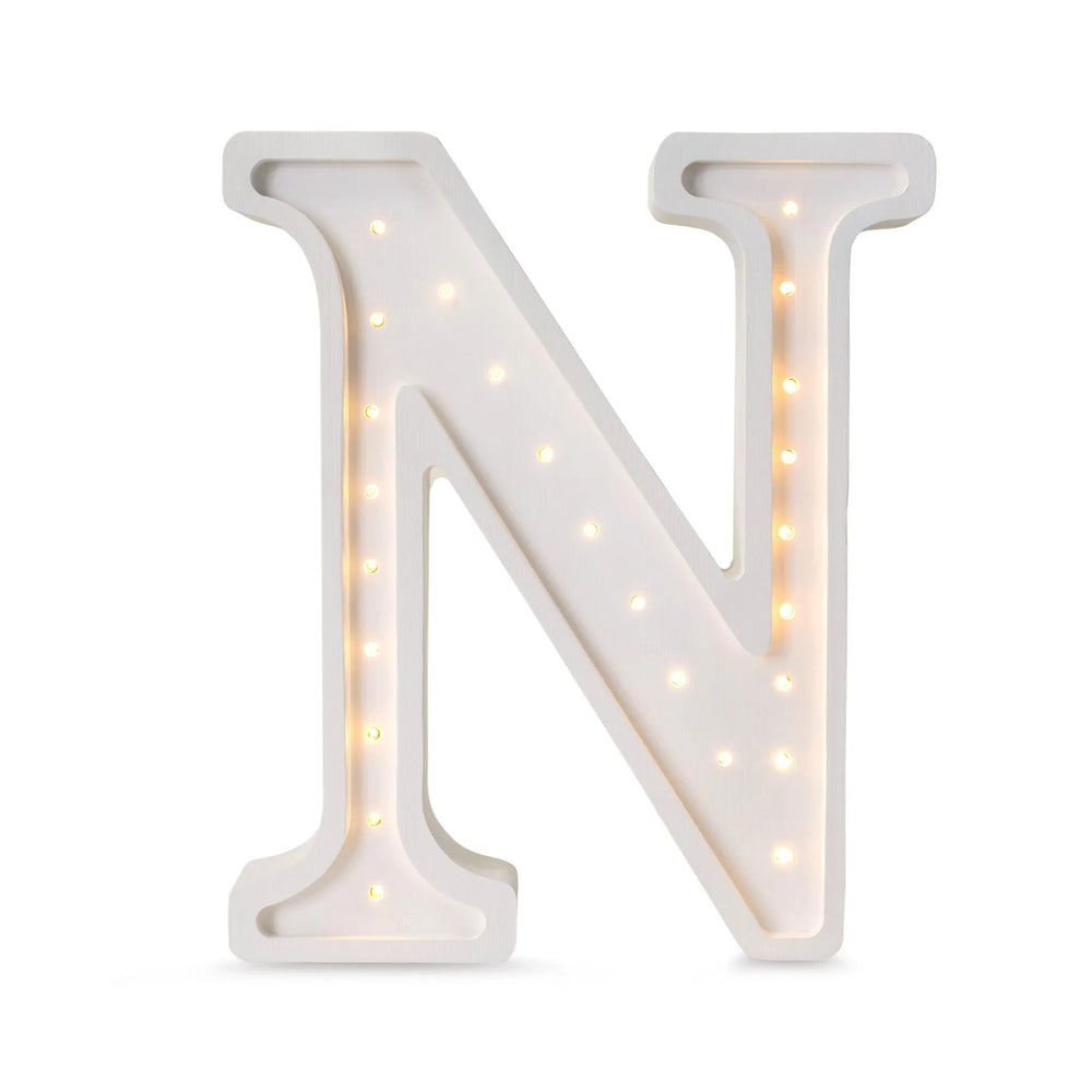Letter Lamps A-z - Little Lights - Wooden