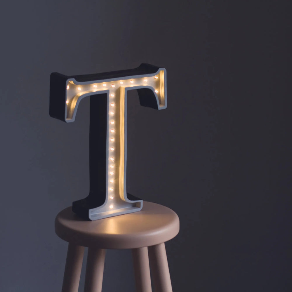 Letter Lamps A-z - Little Lights - Wooden