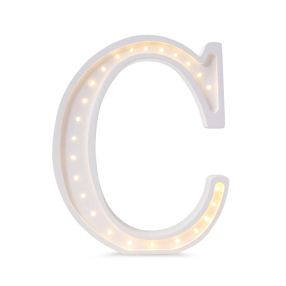 Letter Lamps A-z - Little Lights - Wooden