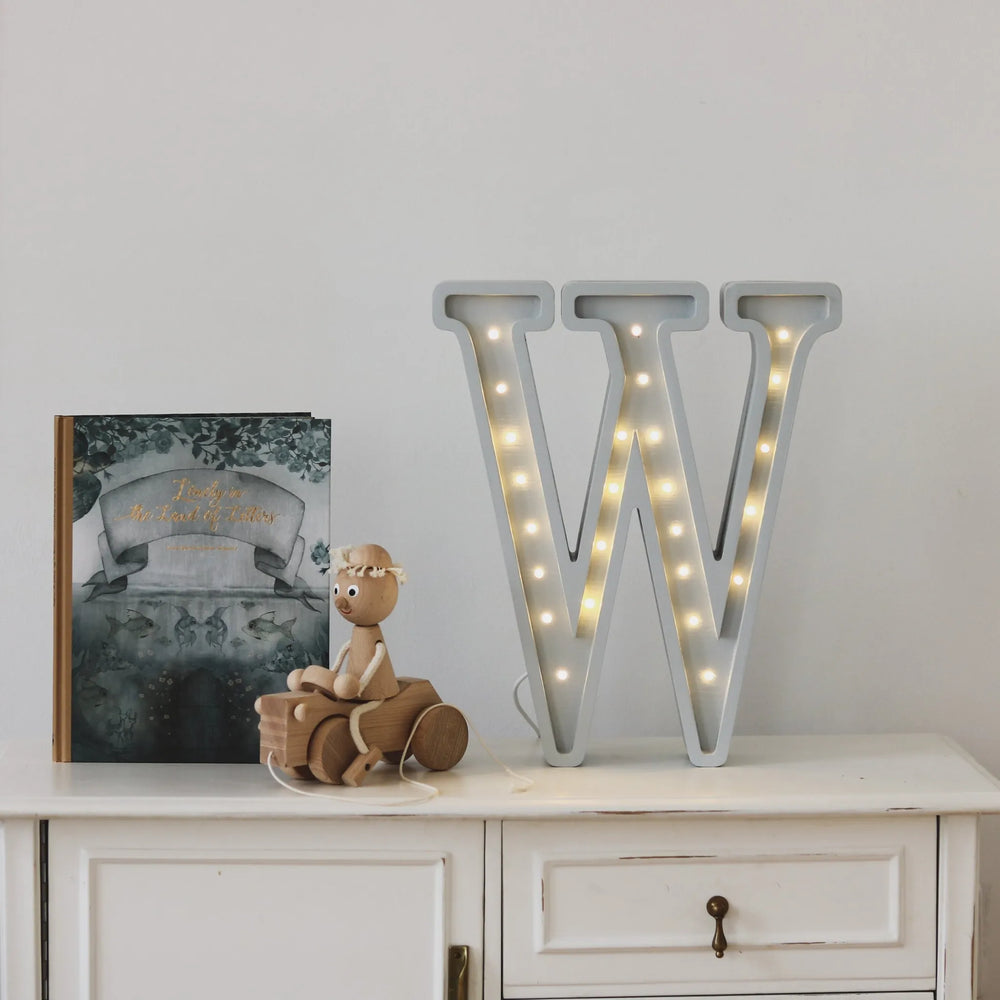 Letter Lamps A-z - Little Lights - Wooden