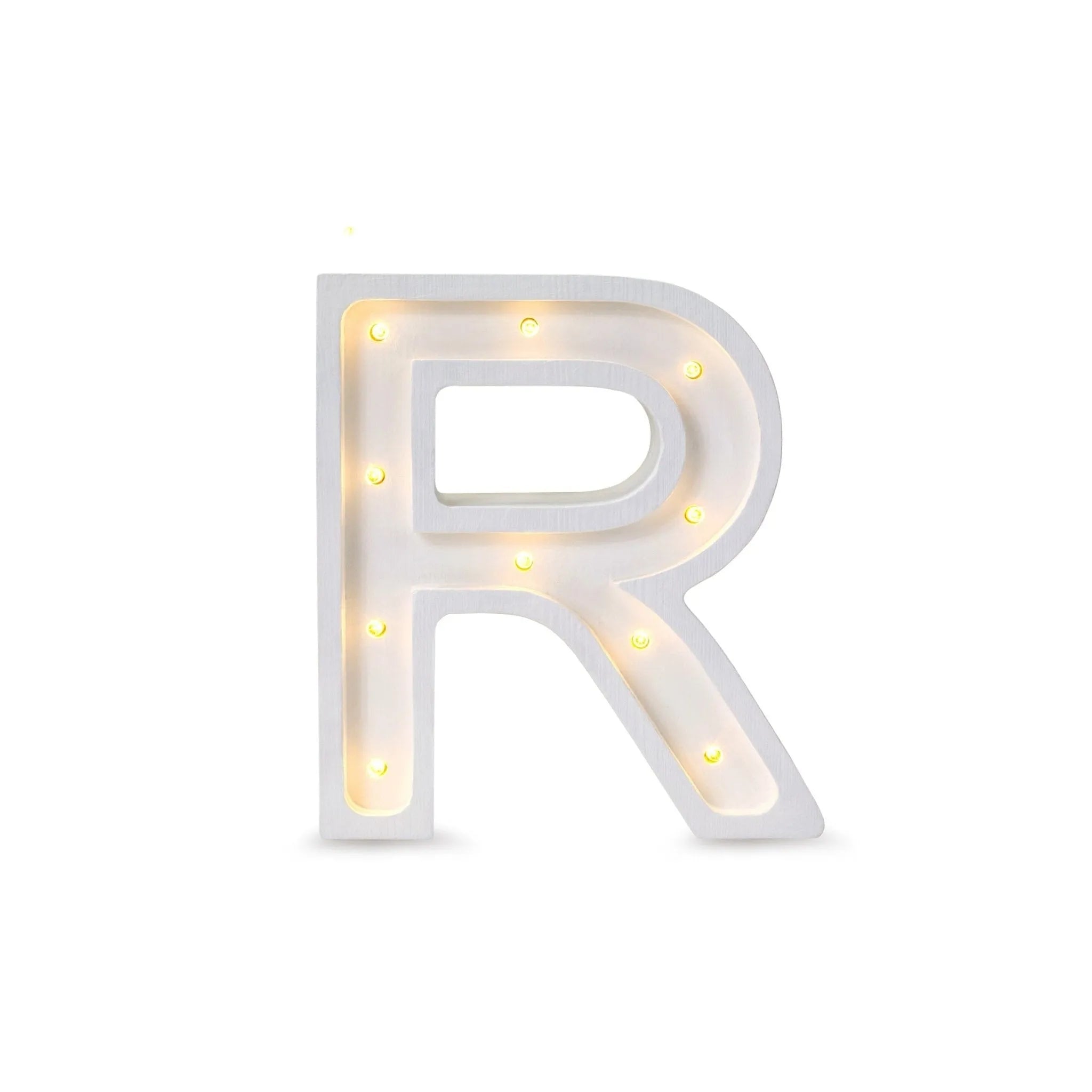 Letter Mini Lamps A-z - Little Lights - Wooden