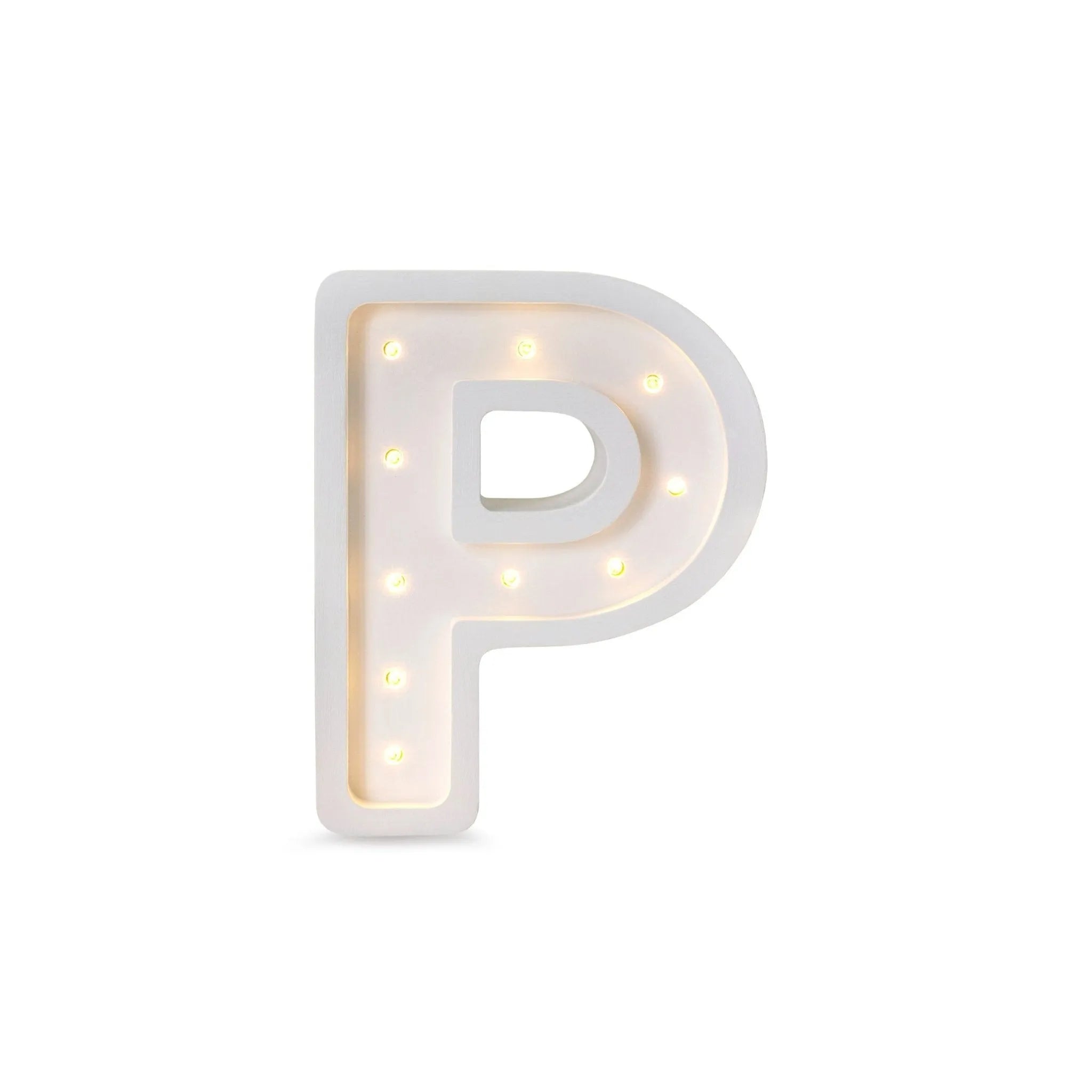 Letter Mini Lamps A-z - Little Lights - Wooden