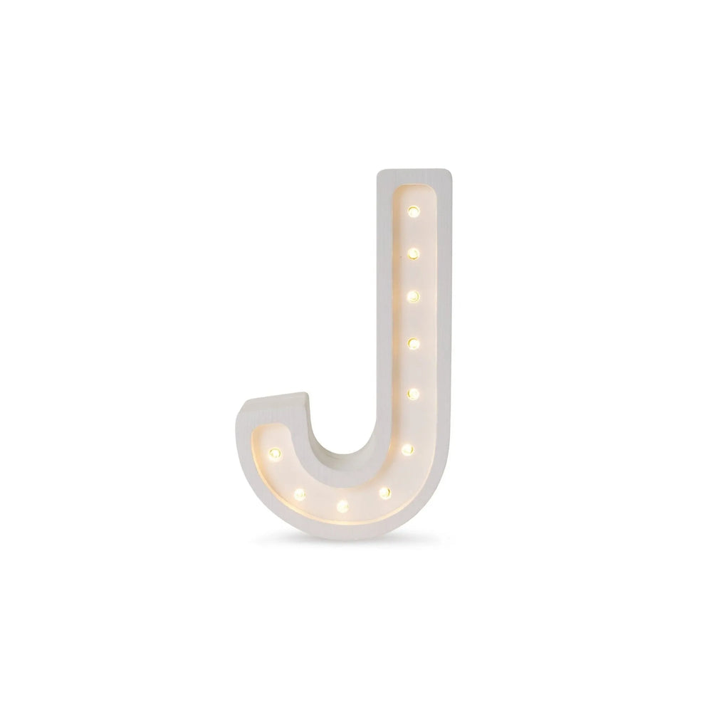 Letter Mini Lamps A-z - Little Lights - Wooden