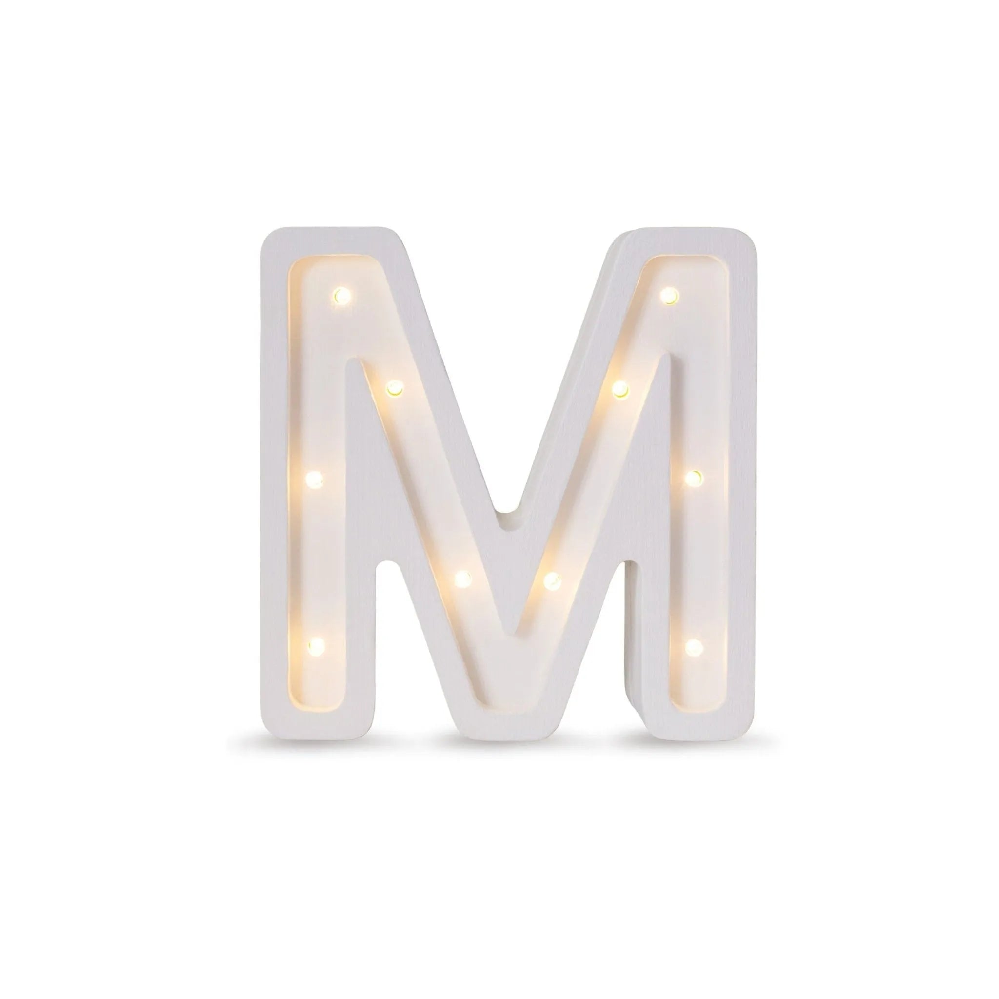 Letter Mini Lamps A-z - Little Lights - Wooden