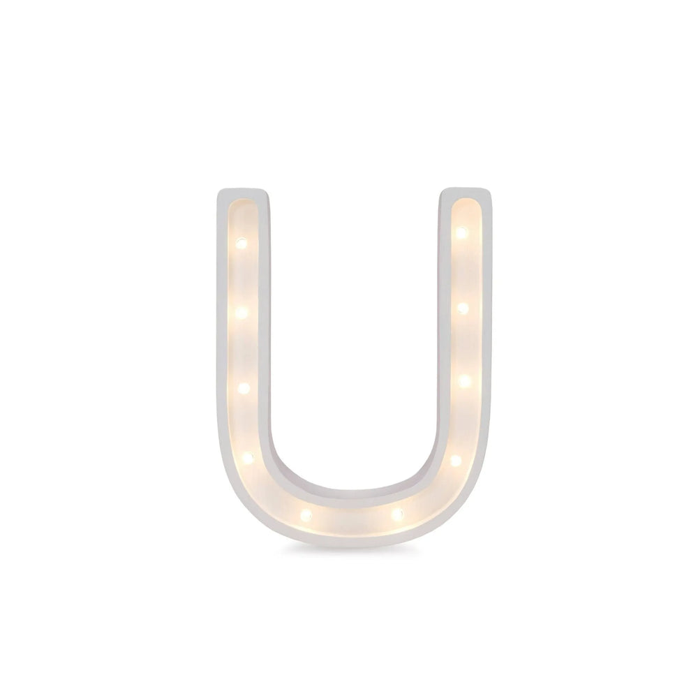 Letter Mini Lamps A-z - Little Lights - Wooden