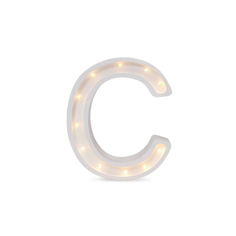 Letter Mini Lamps A-z - Little Lights - Wooden