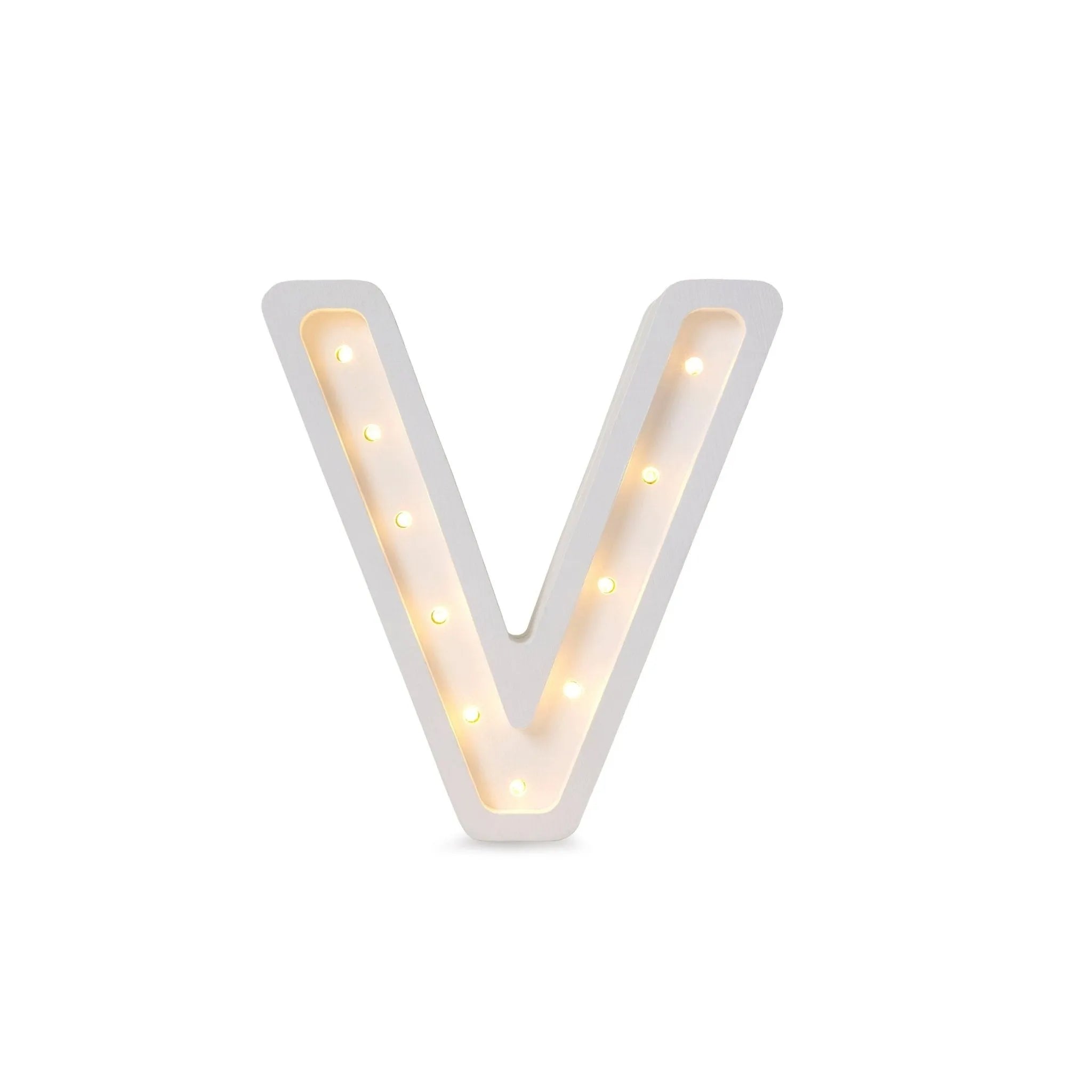 Letter Mini Lamps A-z - Little Lights - Wooden