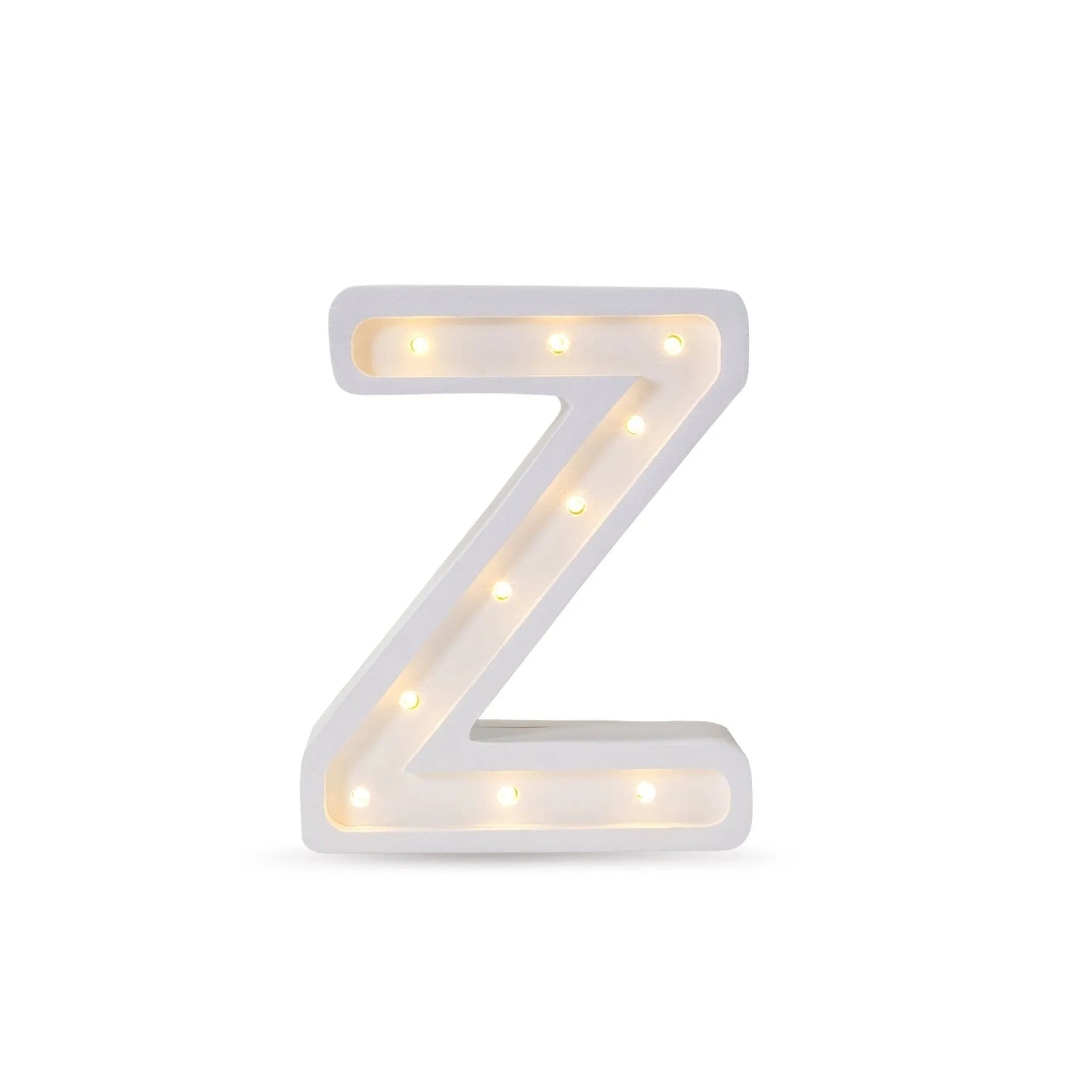 Letter Mini Lamps A-z - Little Lights - Wooden