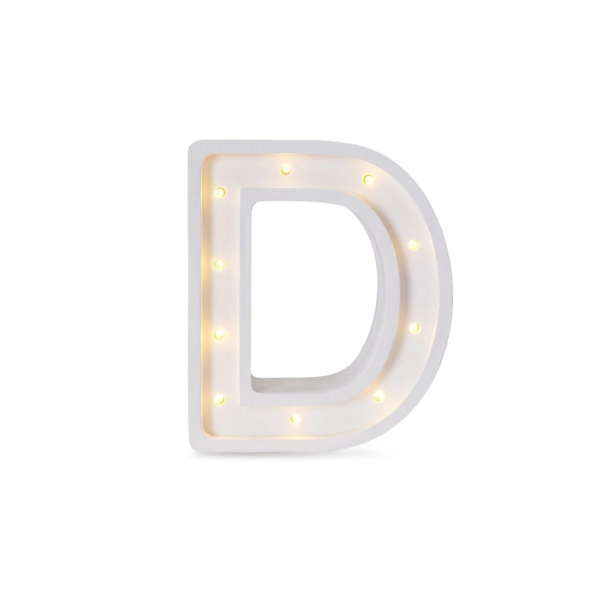 Letter Mini Lamps A-z - Little Lights - Wooden