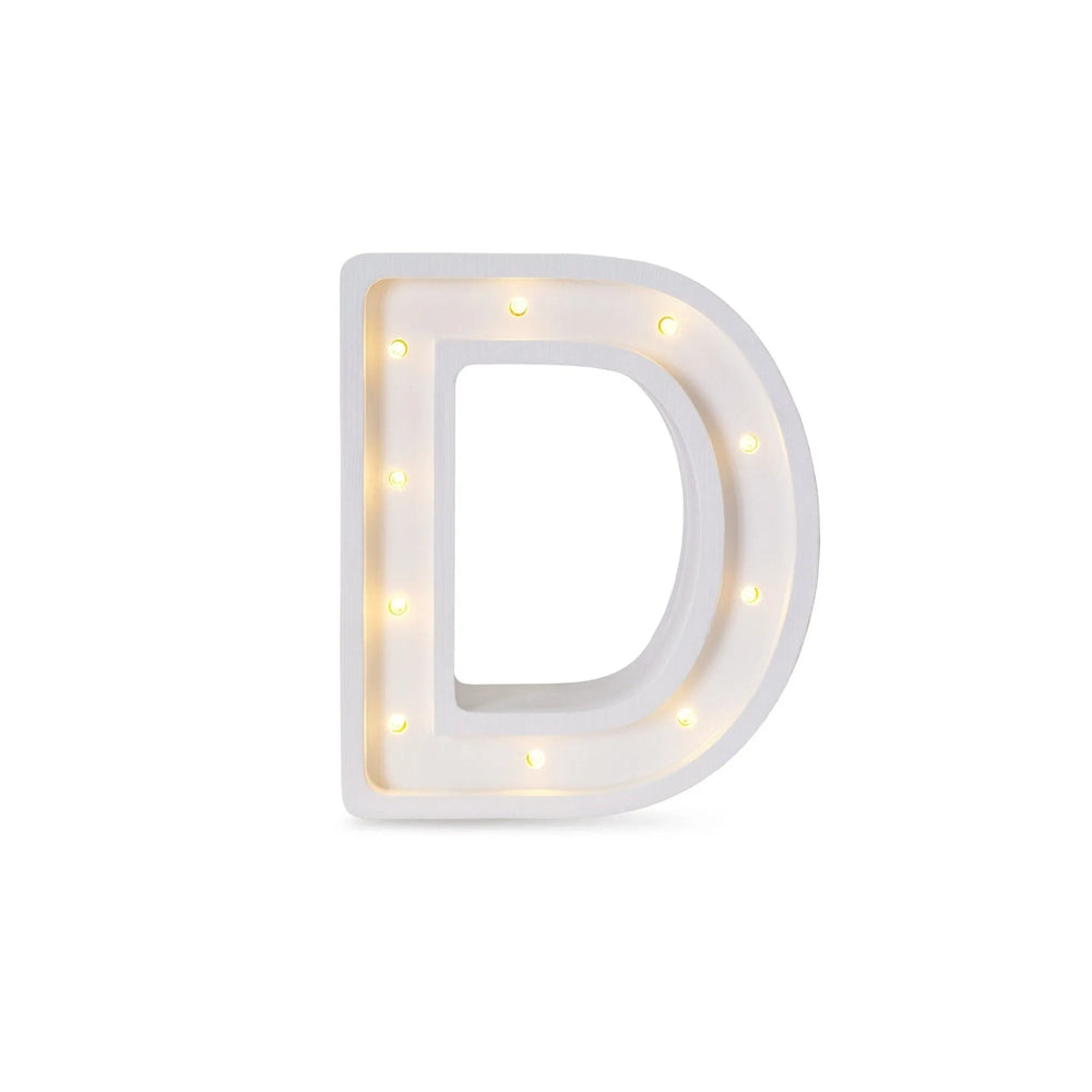 Letter Mini Lamps A-z - Little Lights - Wooden