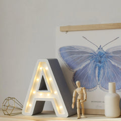 Letter Mini Lamps A-z - Little Lights - Wooden