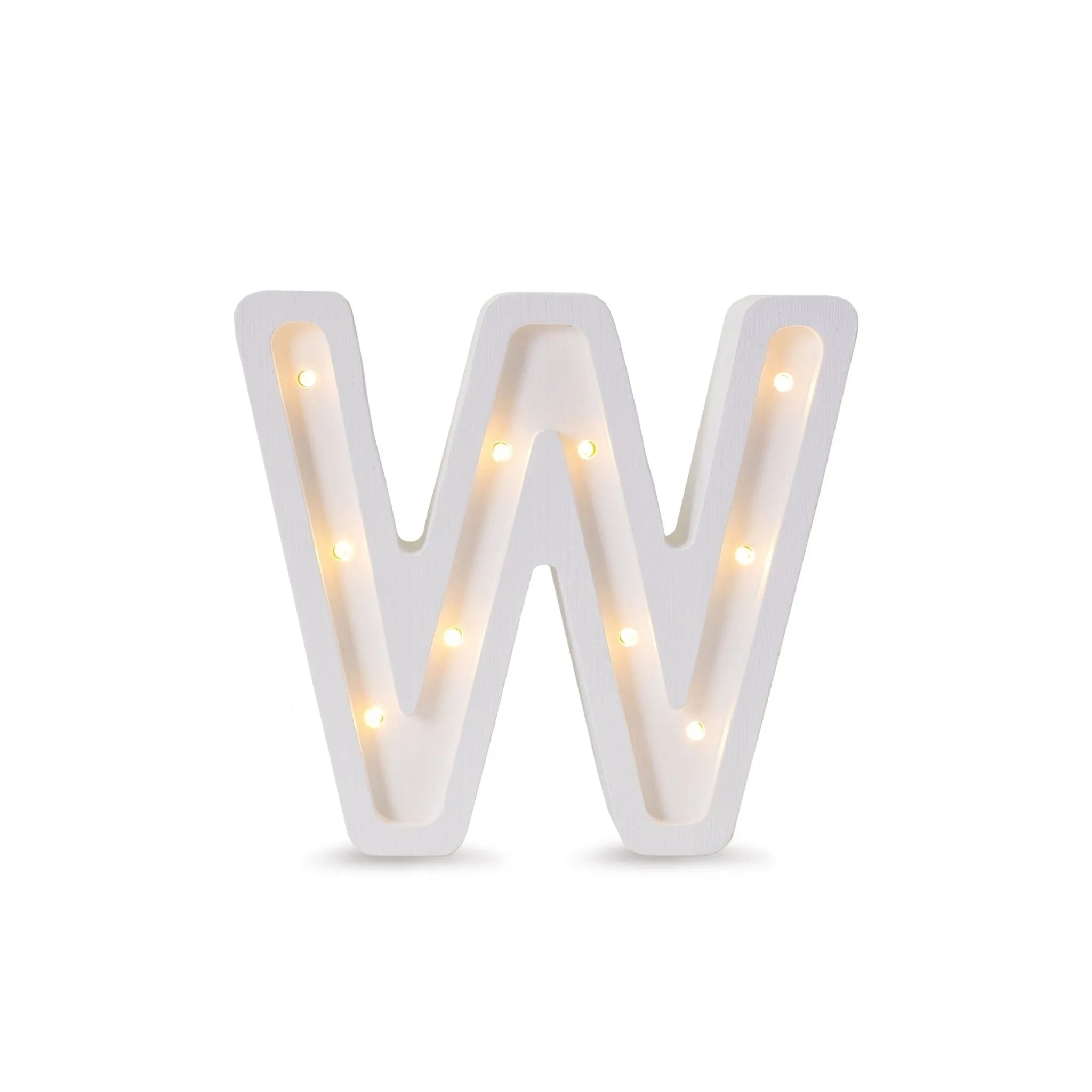 Letter Mini Lamps A-z - Little Lights - Wooden