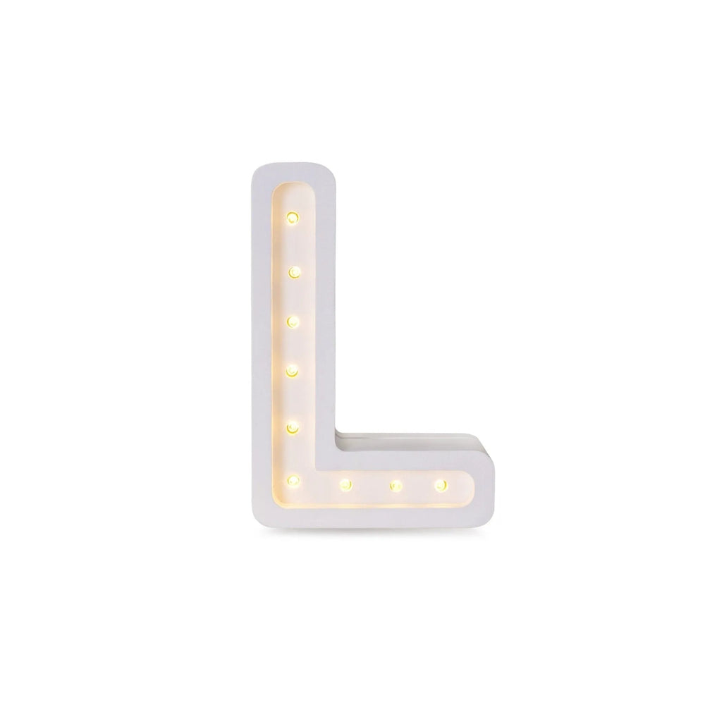 Letter Mini Lamps A-z - Little Lights - Wooden
