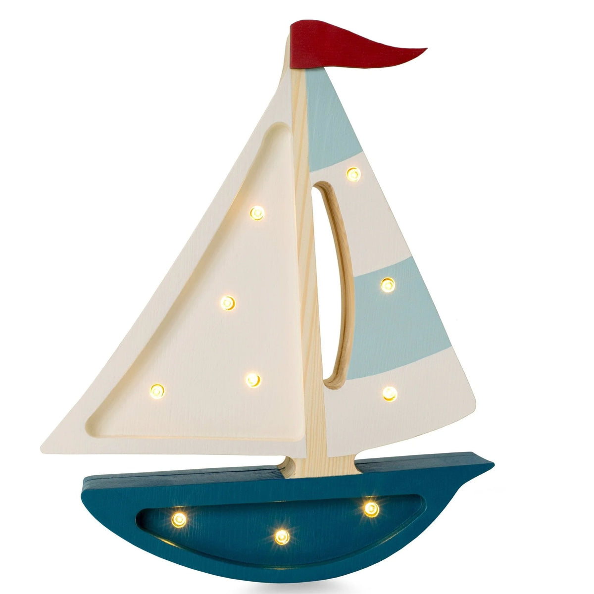 Sailboat Lamp - Wooden Lamps - Little Lights