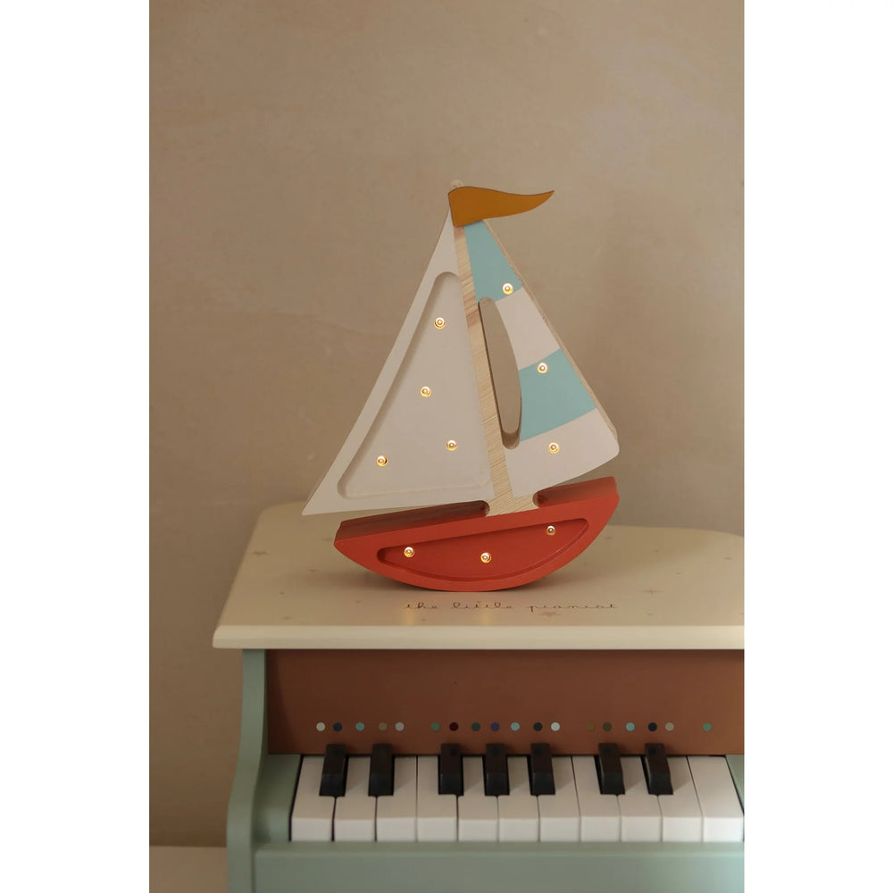 Plachetnica Lampa - Drevené Lampy - Little Lights