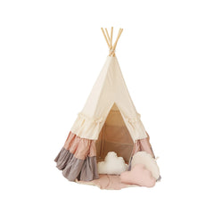 Teepee Tent with Pad - with Tassels - Moi Mili