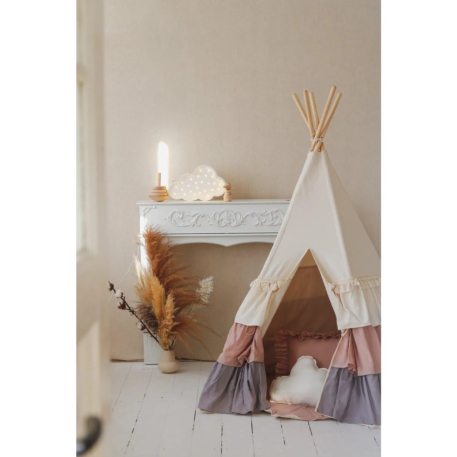 Teepee Tent - with Ruffles - Moi Mili