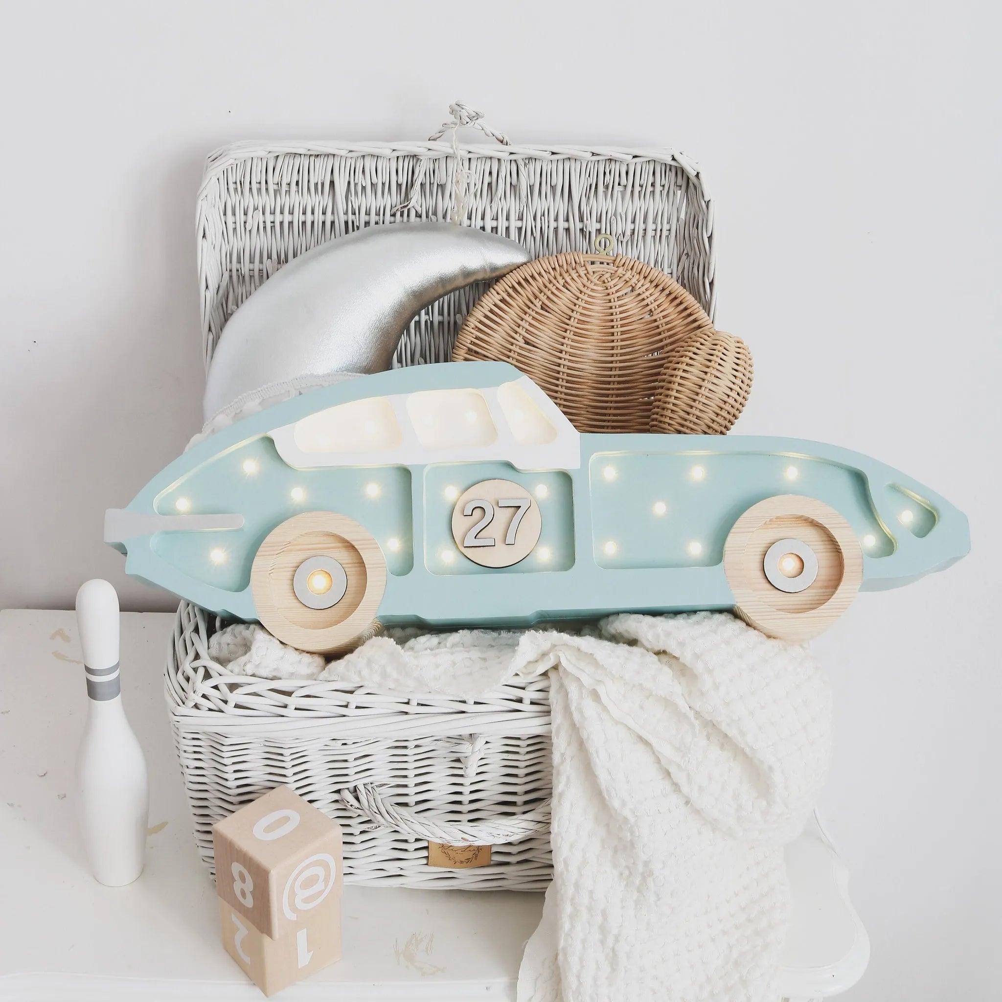 Lampada da auto da corsa - Piccole luci - Lampade in legno