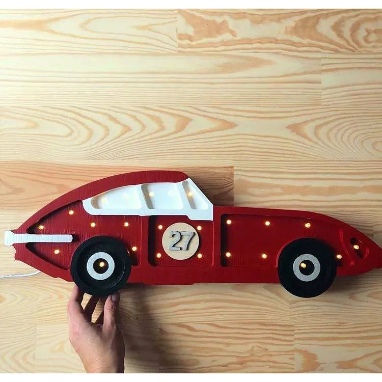 Lampada da auto da corsa - Piccole luci - Lampade in legno