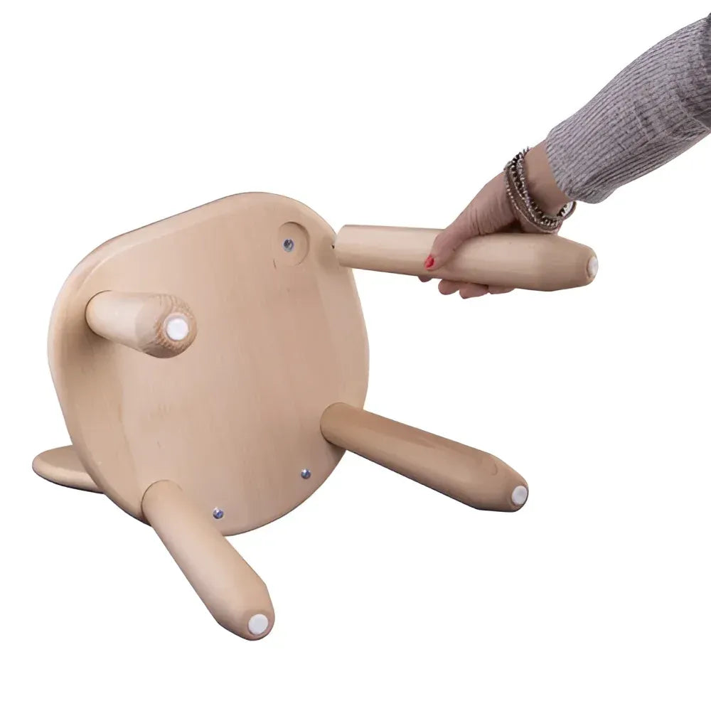 Drevená Detská Stolička Natur Deer - Drevené a Plastové Sety - Kidozia