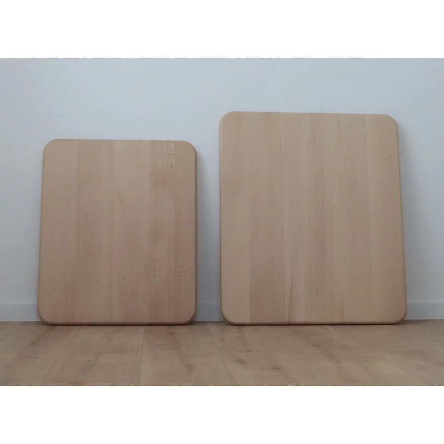 Mesa de madera natural grande para niños - Juegos de madera y plástico - Kidozia