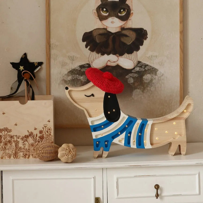 Dog Lamp - Little Lights - Wooden Lamps